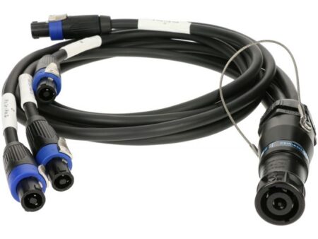 Adaptor Speakon 8P female to 4*2P male