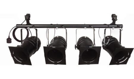 PAR 64 4-bar 500W Black Coated CP88 + 2 hook (harting 10P)