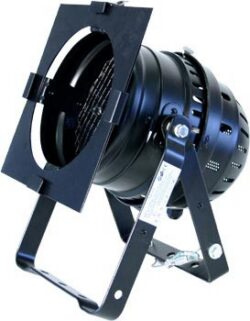 Par 64 Floorspot 500w Black + Hook + Safty + filterframe (Schuko)