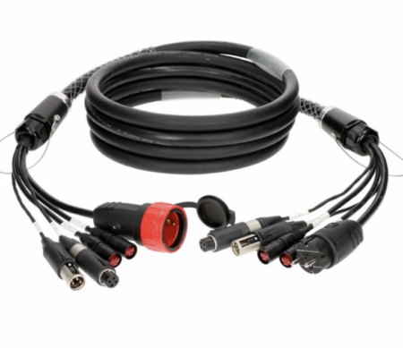 MULTI Digital Cable Multi 2*CAT 7 / 2*XLR 3pin / 1*Schuko 100m