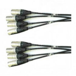 MULTI XLR Audio Multicable 50m  4way XLR -XLR 3pin